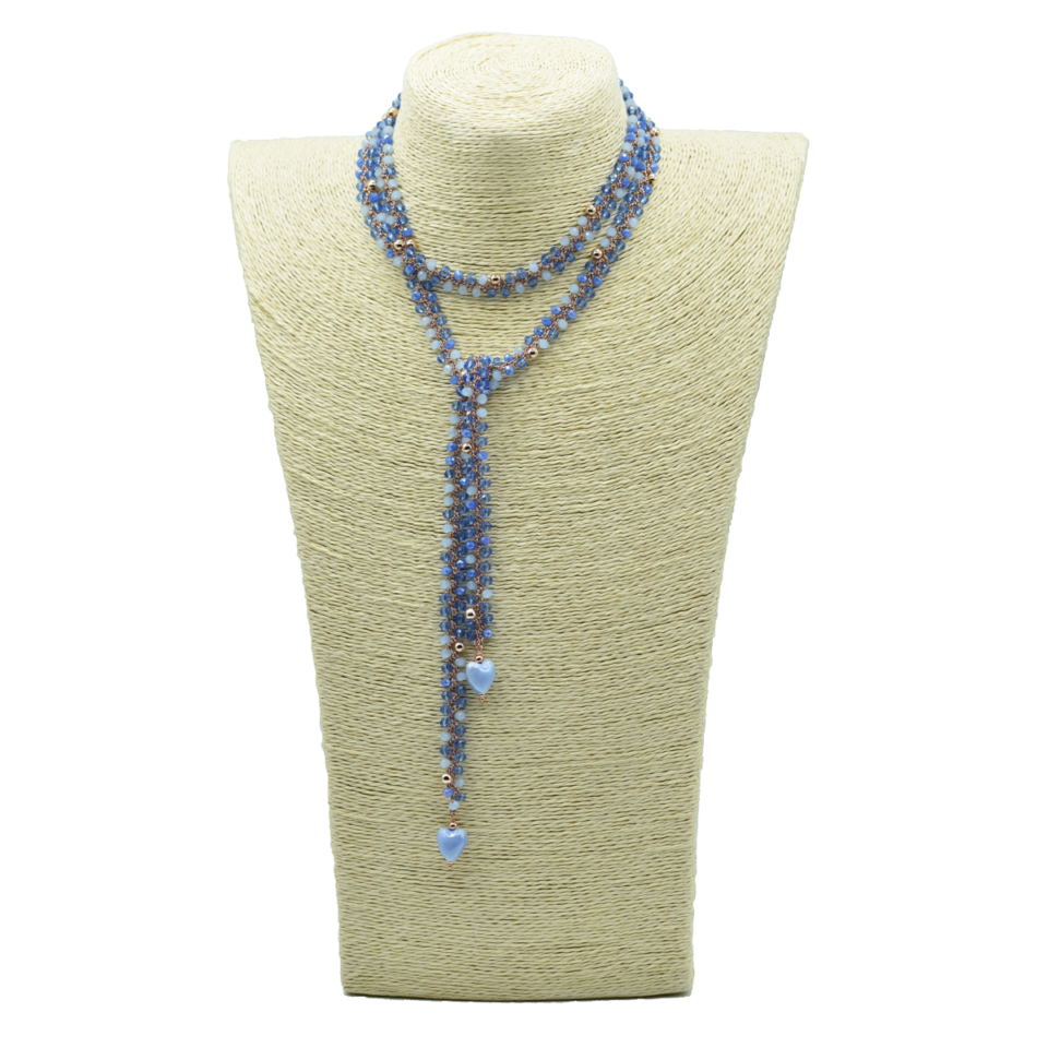 COLLANA A SCIARPINA BLU