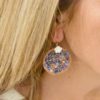 ORECCHINI CRSTAL BLU