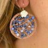 ORECCHINI CRSTAL BLU